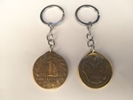 Брелок-монета на удачу Питерский рубль /герб/-бронза