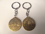 Брелок-монета на удачу Питерский рубль-Дворцовая площадь-бронза